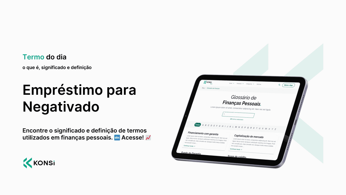 Empréstimo para Negativado